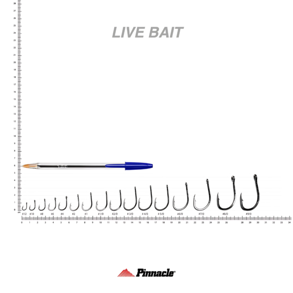 ANZOL PINNACLE 3X LIVE BAIT 9/0 CARTELA C/ 5 PÇS - Image 3