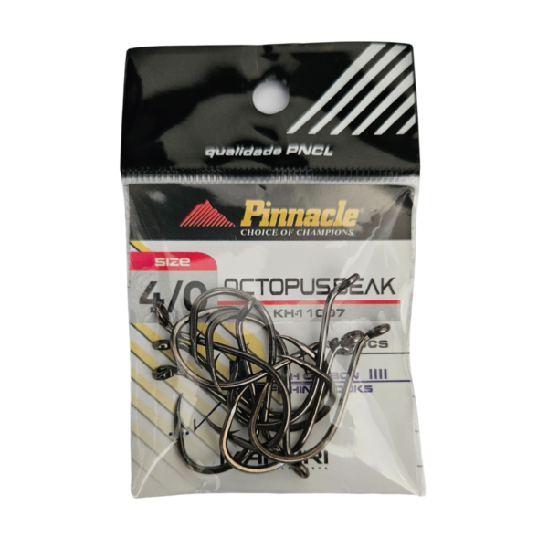 ANZOL PINNACLE OCTOPUS BEAK 4/0 CARTELA C/ 10 PÇS
